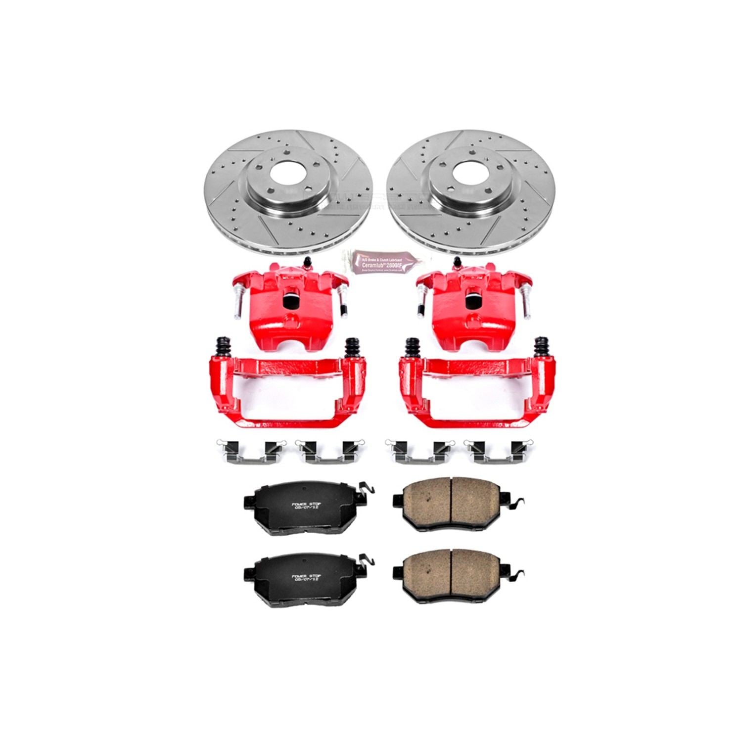 Power Stop 07-08 Nissan Maxima Front Z23 Evolution Sport Brake Kit w/Calipers