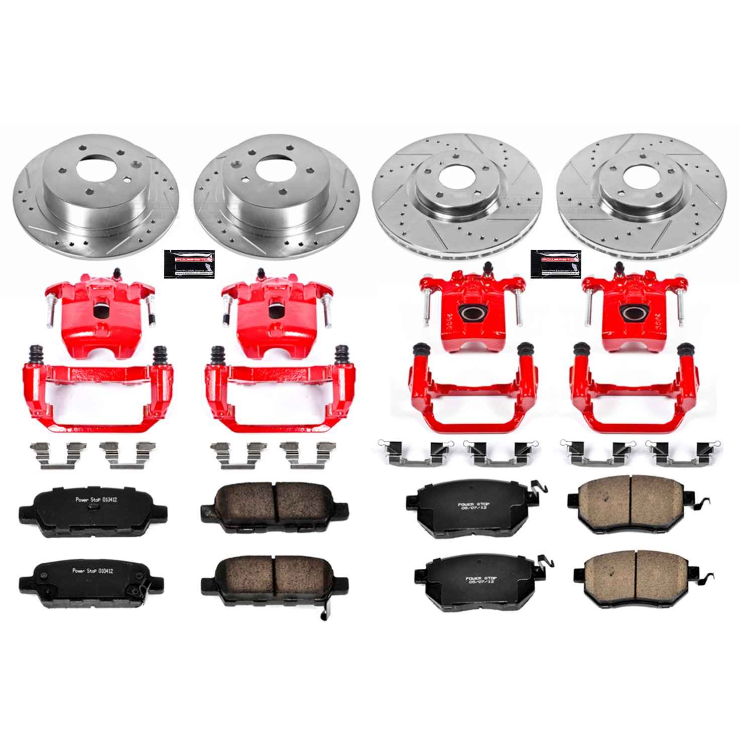 Power Stop 07-08 Nissan Maxima Front & Rear Z23 Evolution Sport Brake Kit w/Calipers