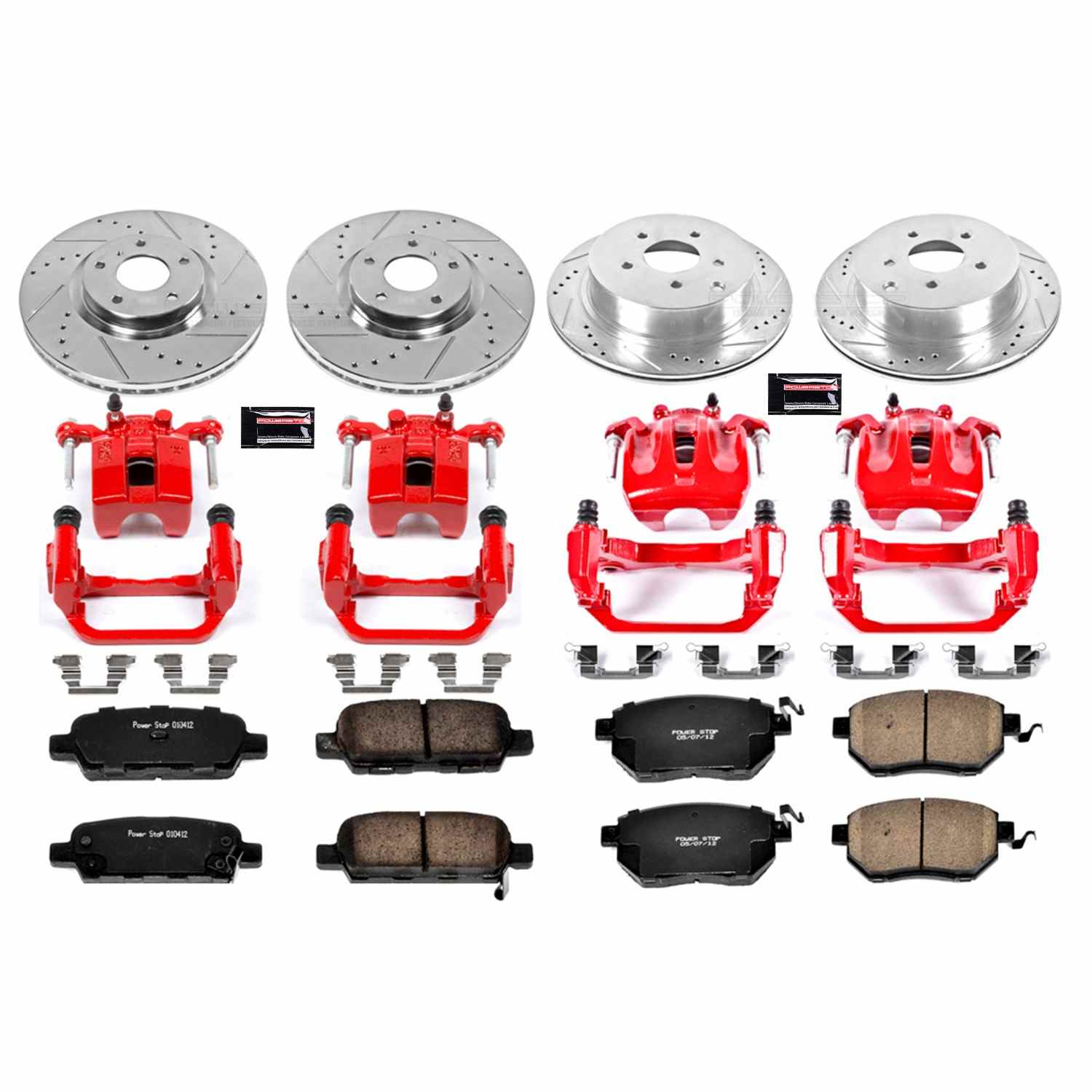 Power Stop 06-07 Nissan Murano Front & Rear Z23 Evolution Sport Brake Kit w/Calipers