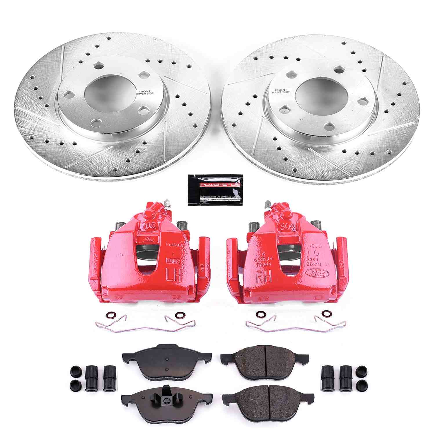 Power Stop 08-13 Mazda 3 Front Z23 Evolution Sport Brake Kit w/Calipers