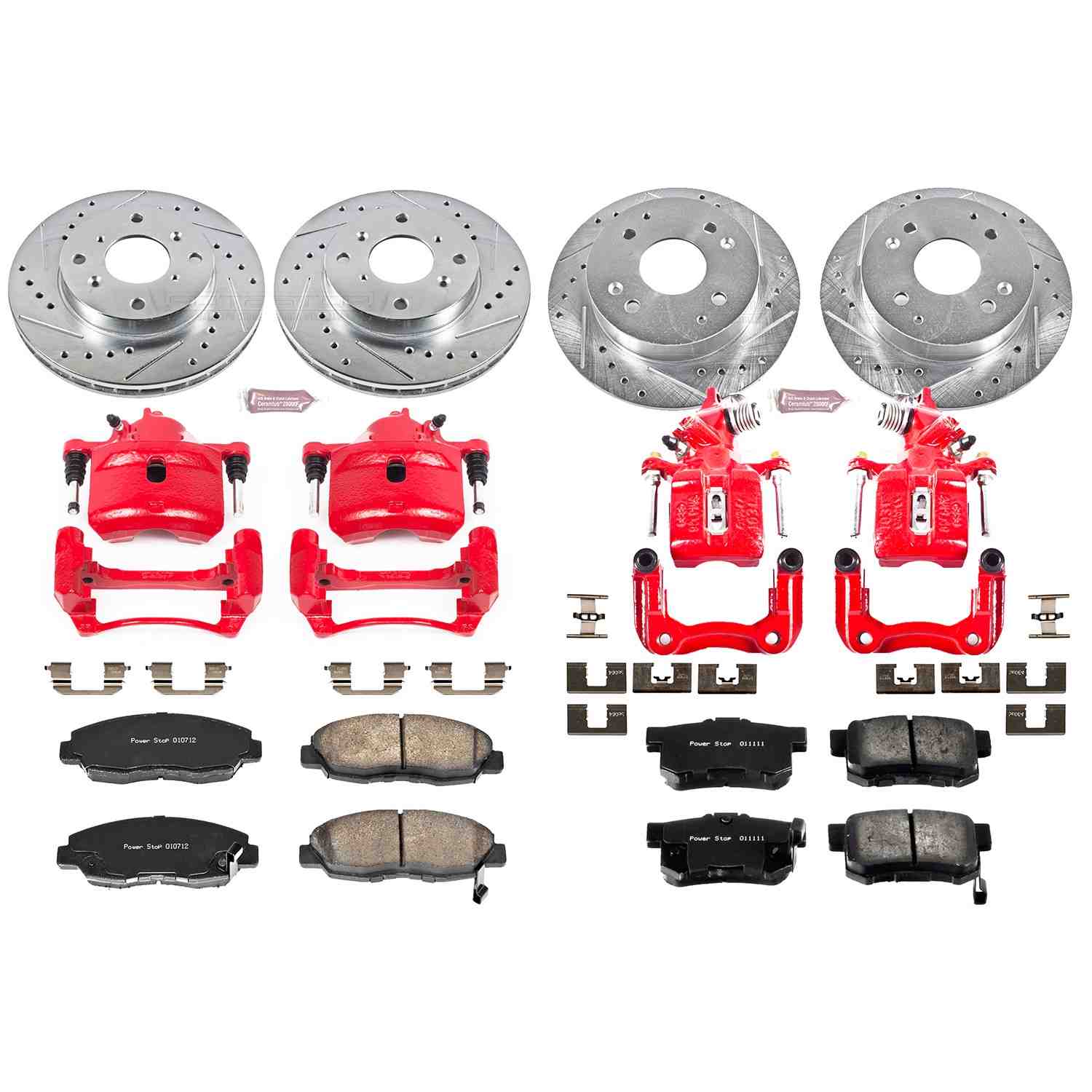 Power Stop 98-02 Honda Accord Front & Rear Z23 Evolution Sport Brake Kit w/Calipers