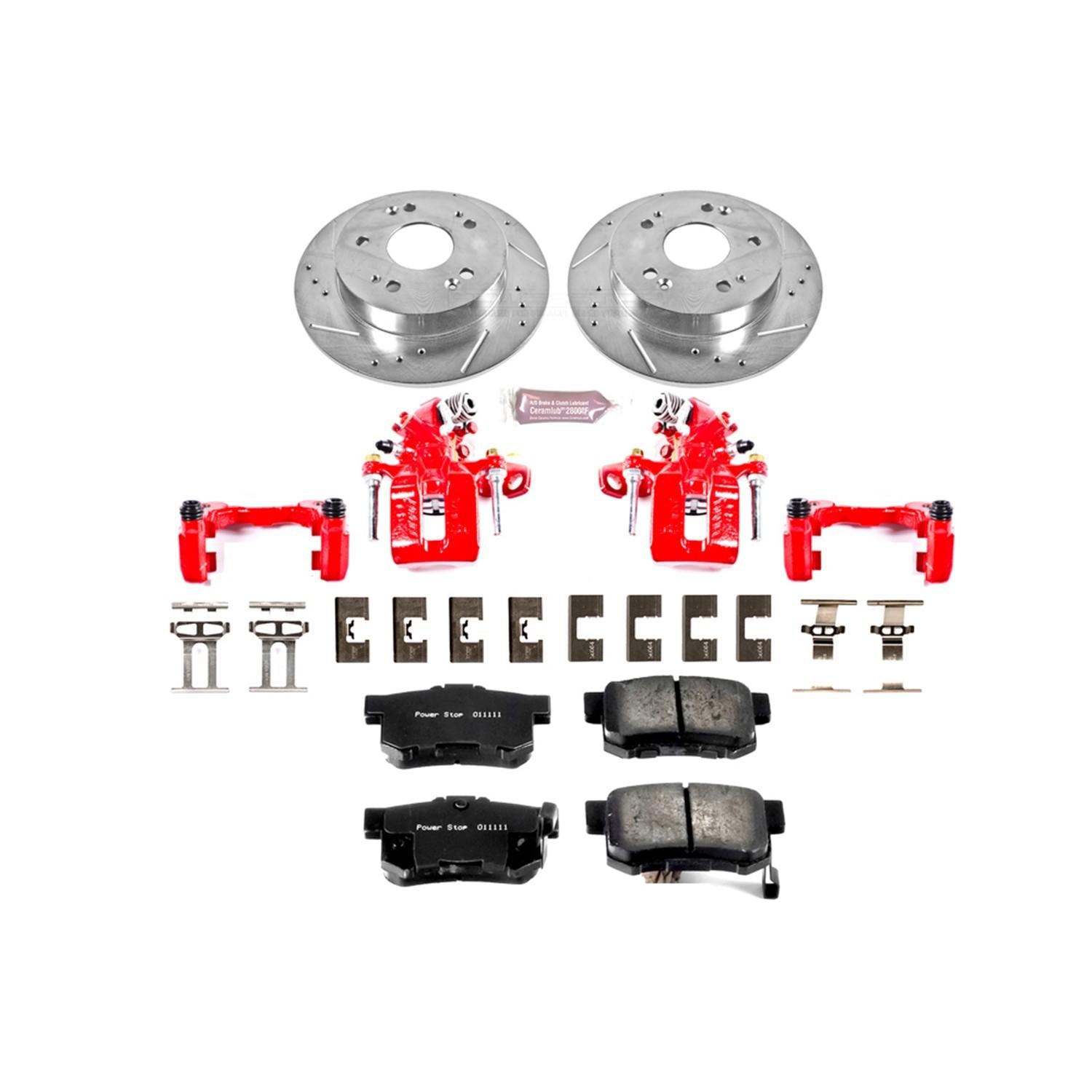 Power Stop 13-15 Acura ILX Rear Z23 Evolution Sport Brake Kit w/Calipers