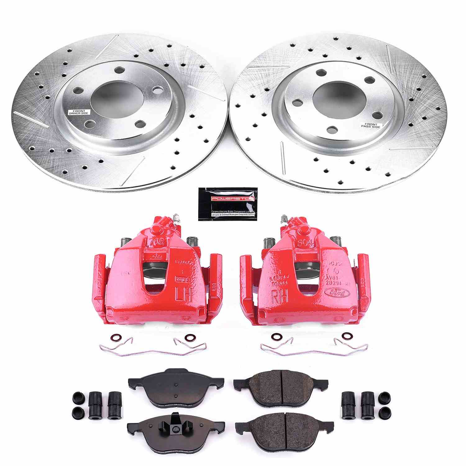 Power Stop 09-10 Mazda 3 Front Z23 Evolution Sport Brake Kit w/Calipers