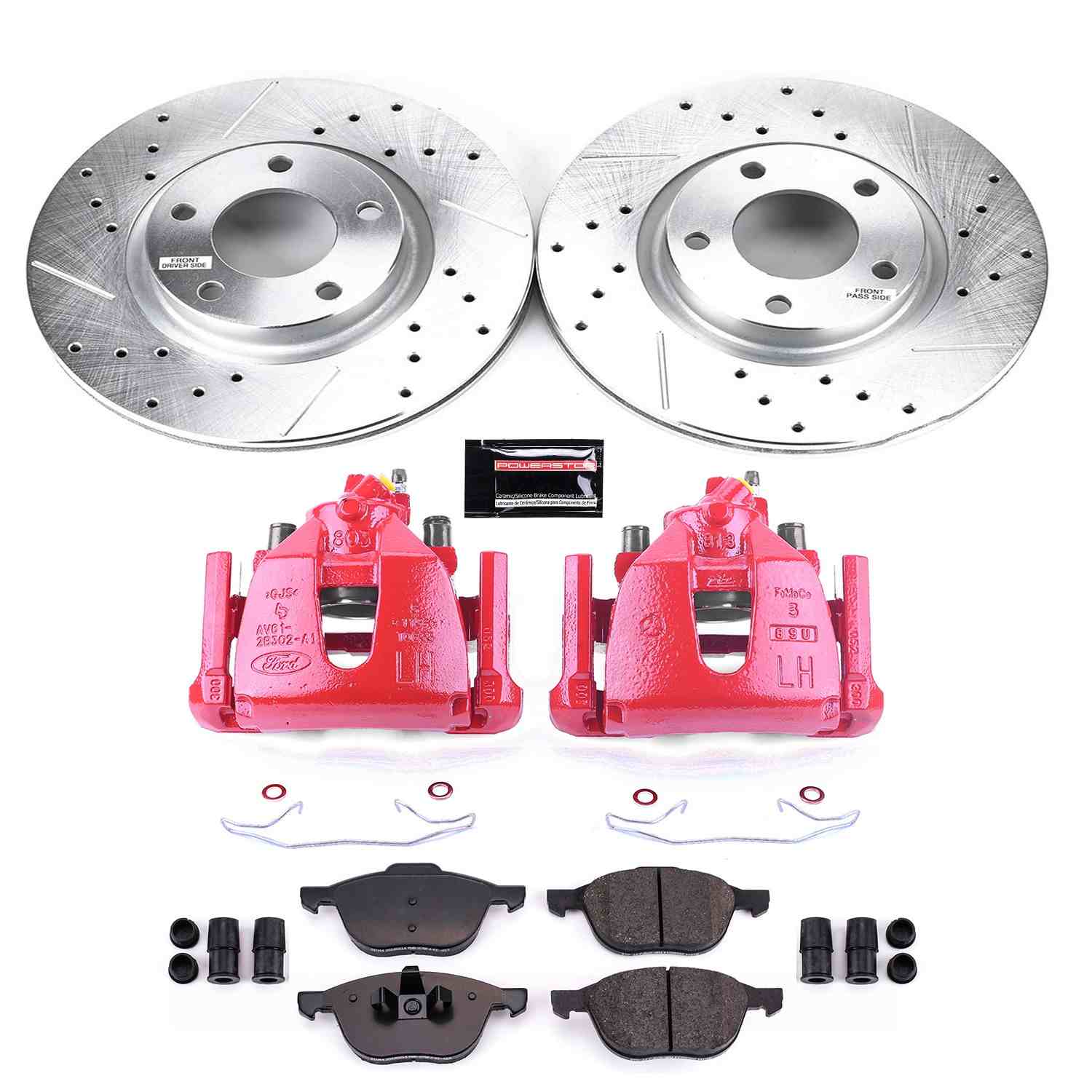 Power Stop 2008 Mazda 3 Front Z23 Evolution Sport Brake Kit w/Calipers