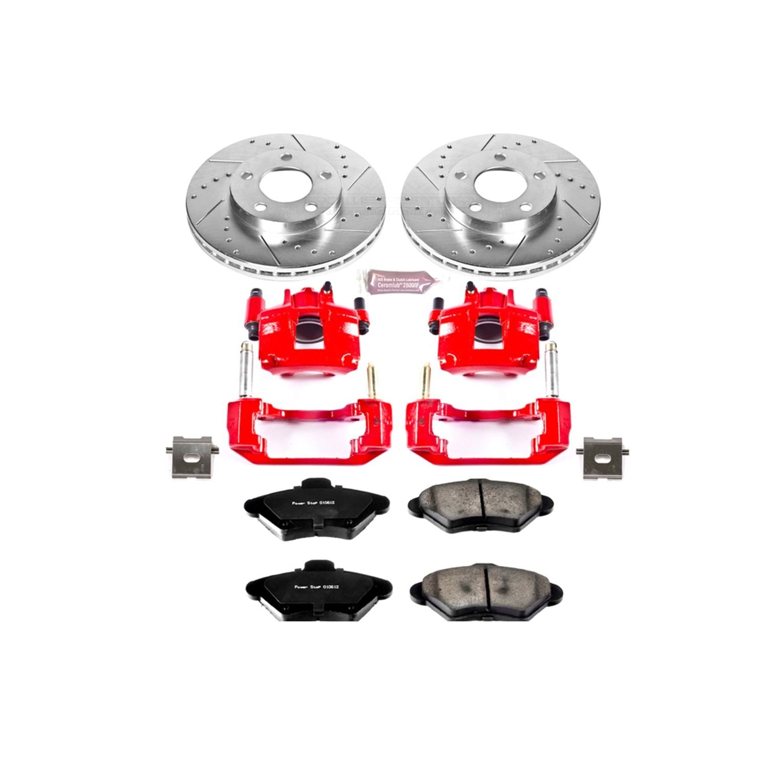 Power Stop 94-98 Ford Mustang Front Z23 Evolution Sport Brake Kit w/Calipers
