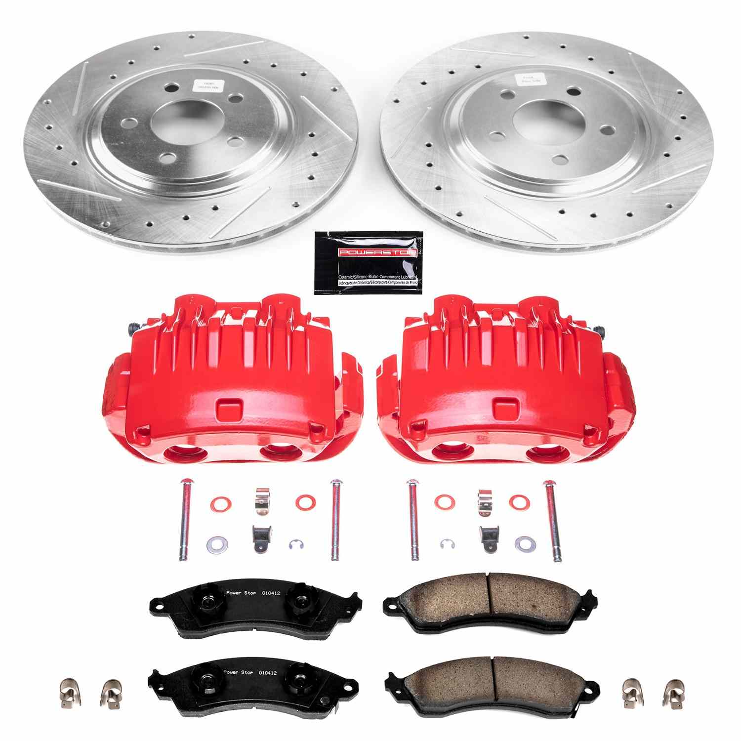 Power Stop 94-98 Ford Mustang Front Z23 Evolution Sport Brake Kit w/Calipers