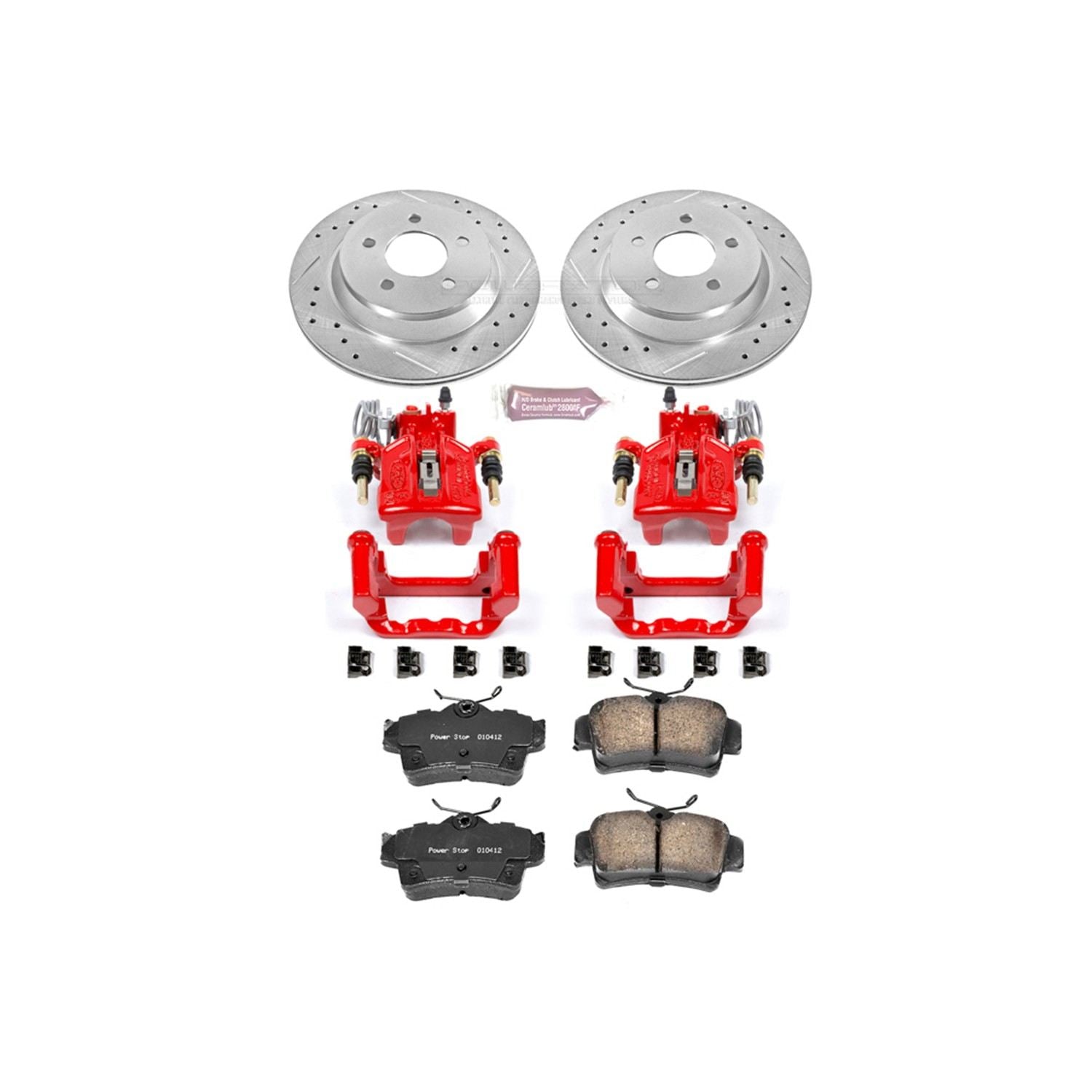 Power Stop 94-99 Ford Mustang Rear Z23 Evolution Sport Brake Kit w/Calipers