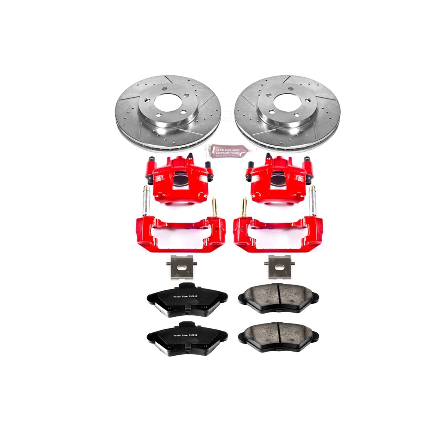 Power Stop 93-97 Ford Thunderbird Front Z23 Evolution Sport Brake Kit w/Calipers