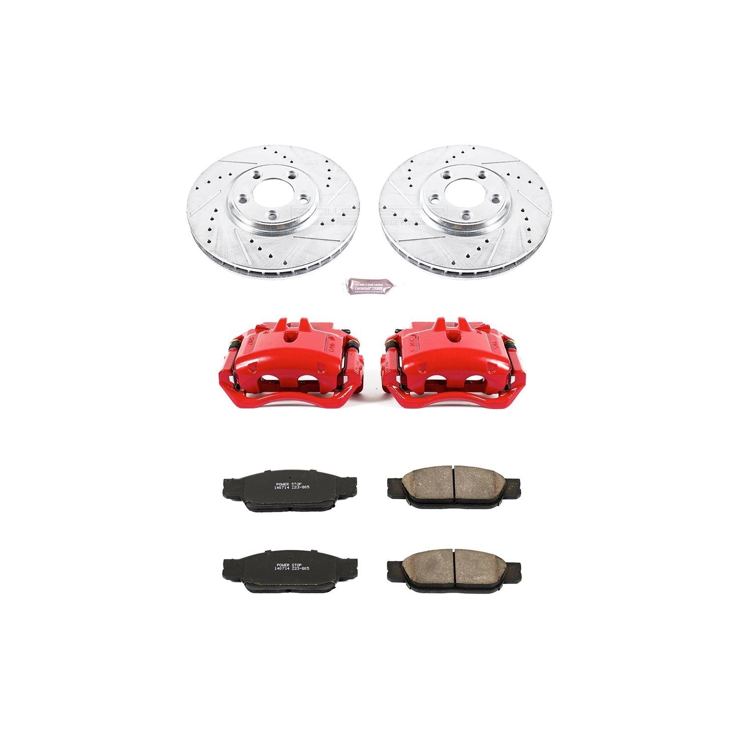 Power Stop 02-05 Ford Thunderbird Front Z23 Evolution Sport Brake Kit w/Calipers
