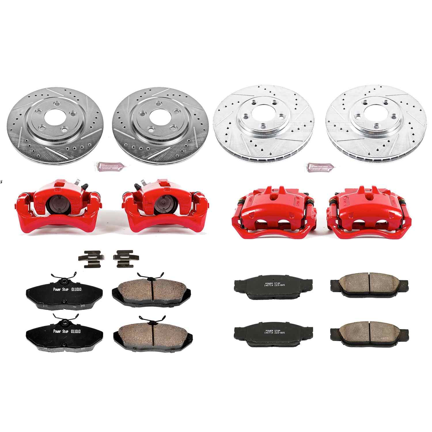 Power Stop 02-05 Ford Thunderbird Front & Rear Z23 Evolution Sport Brake Kit w/Calipers
