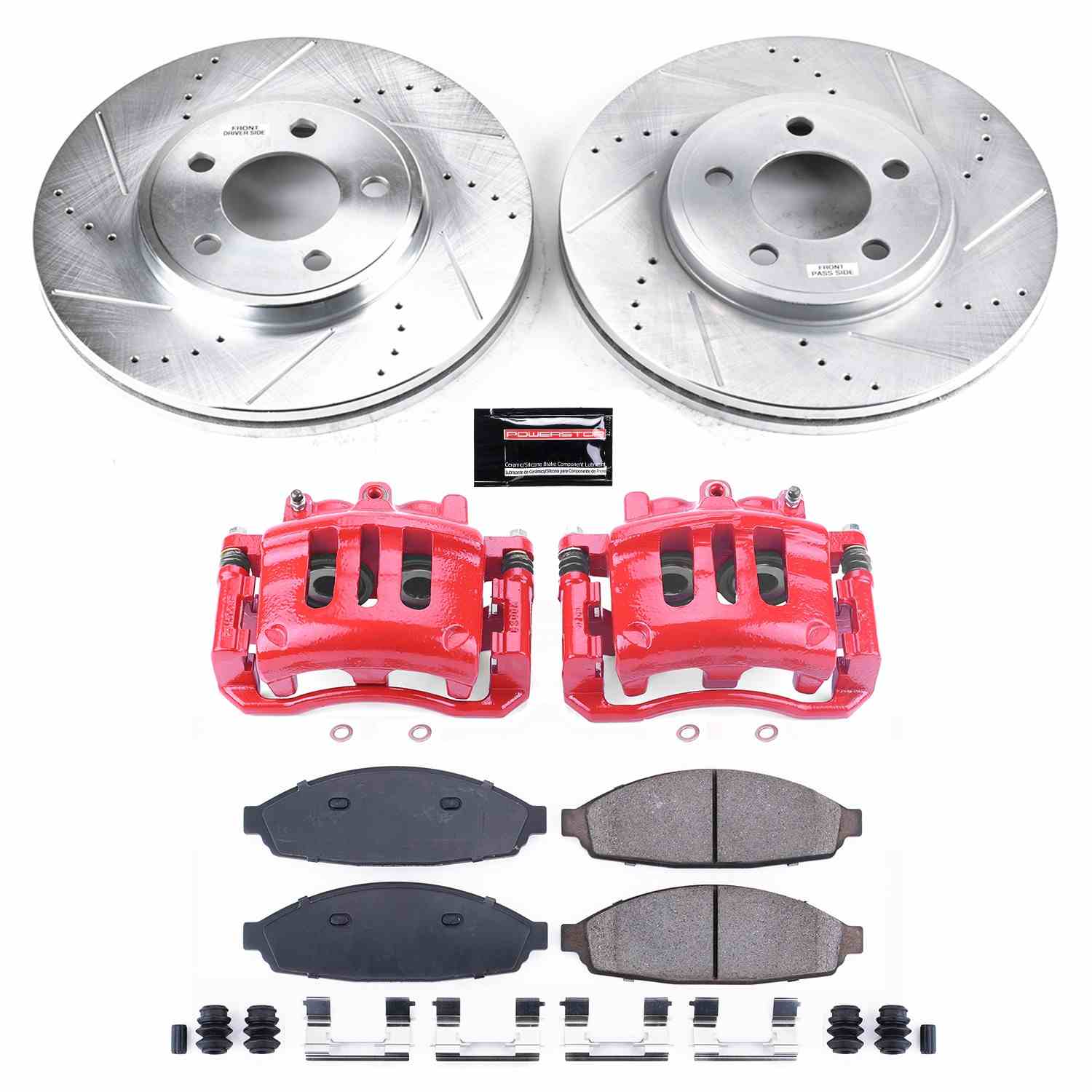 Power Stop 03-11 Ford Crown Victoria Front Z23 Evolution Sport Brake Kit w/Calipers