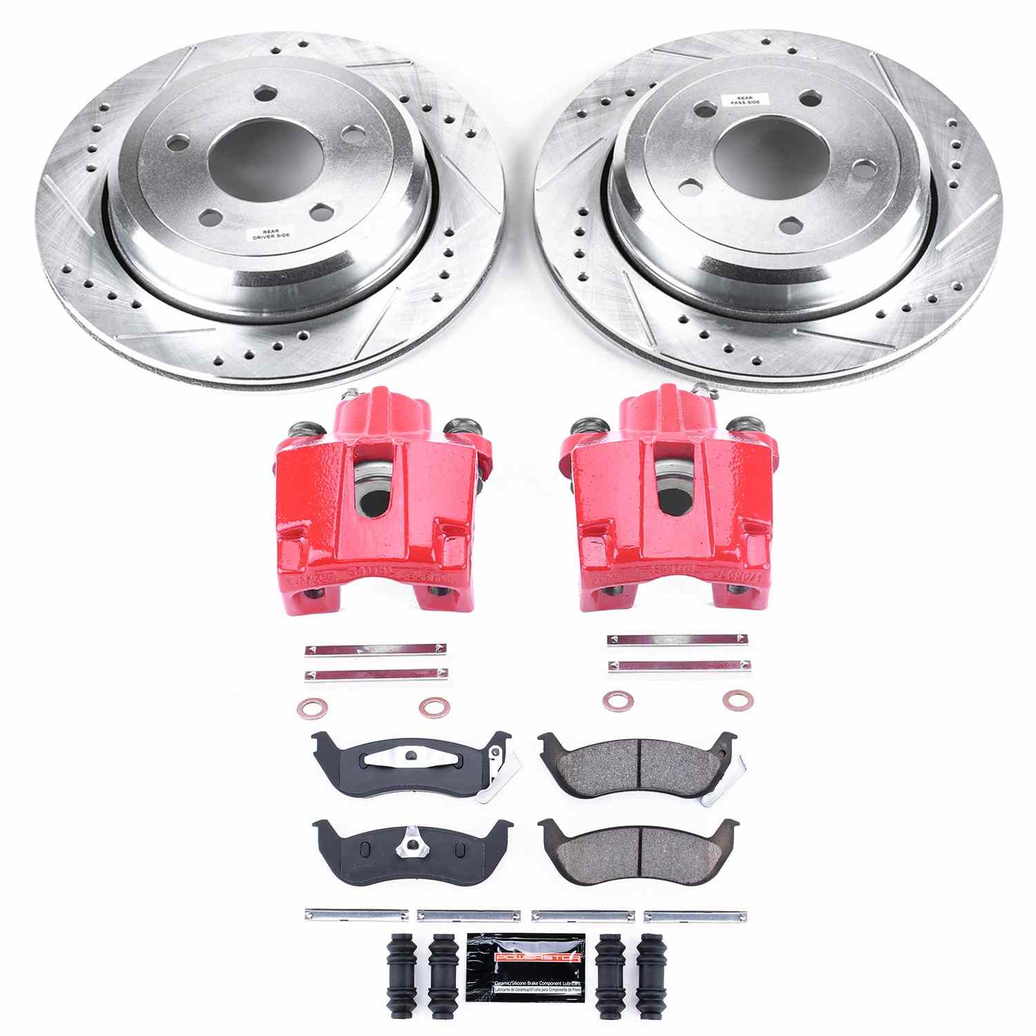 Power Stop 03-11 Ford Crown Victoria Rear Z23 Evolution Sport Brake Kit w/Calipers