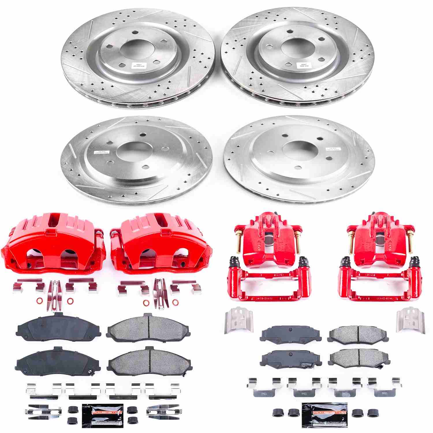 Power Stop 05-13 Chevrolet Corvette Front & Rear Z23 Evolution Sport Brake Kit w/Calipers
