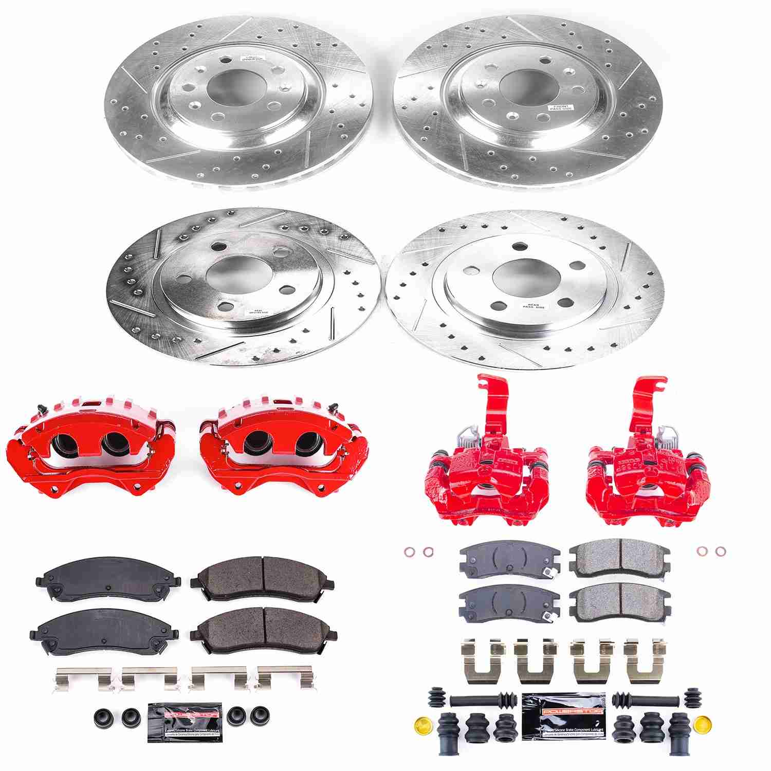 Power Stop 04-05 Pontiac Bonneville Front & Rear Z23 Evolution Sport Brake Kit w/Calipers