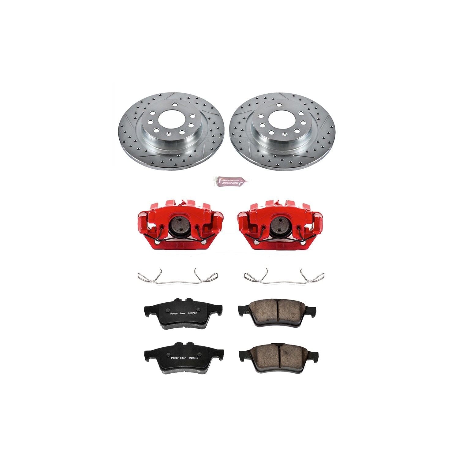 Power Stop 06-09 Pontiac Solstice Rear Z23 Evolution Sport Brake Kit w/Calipers