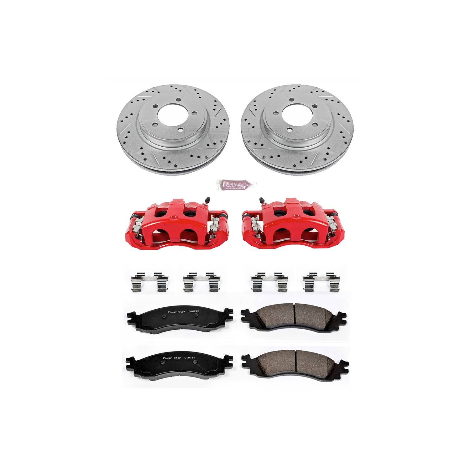 Power Stop 06-10 Ford Explorer Front Z23 Evolution Sport Brake Kit w/Calipers