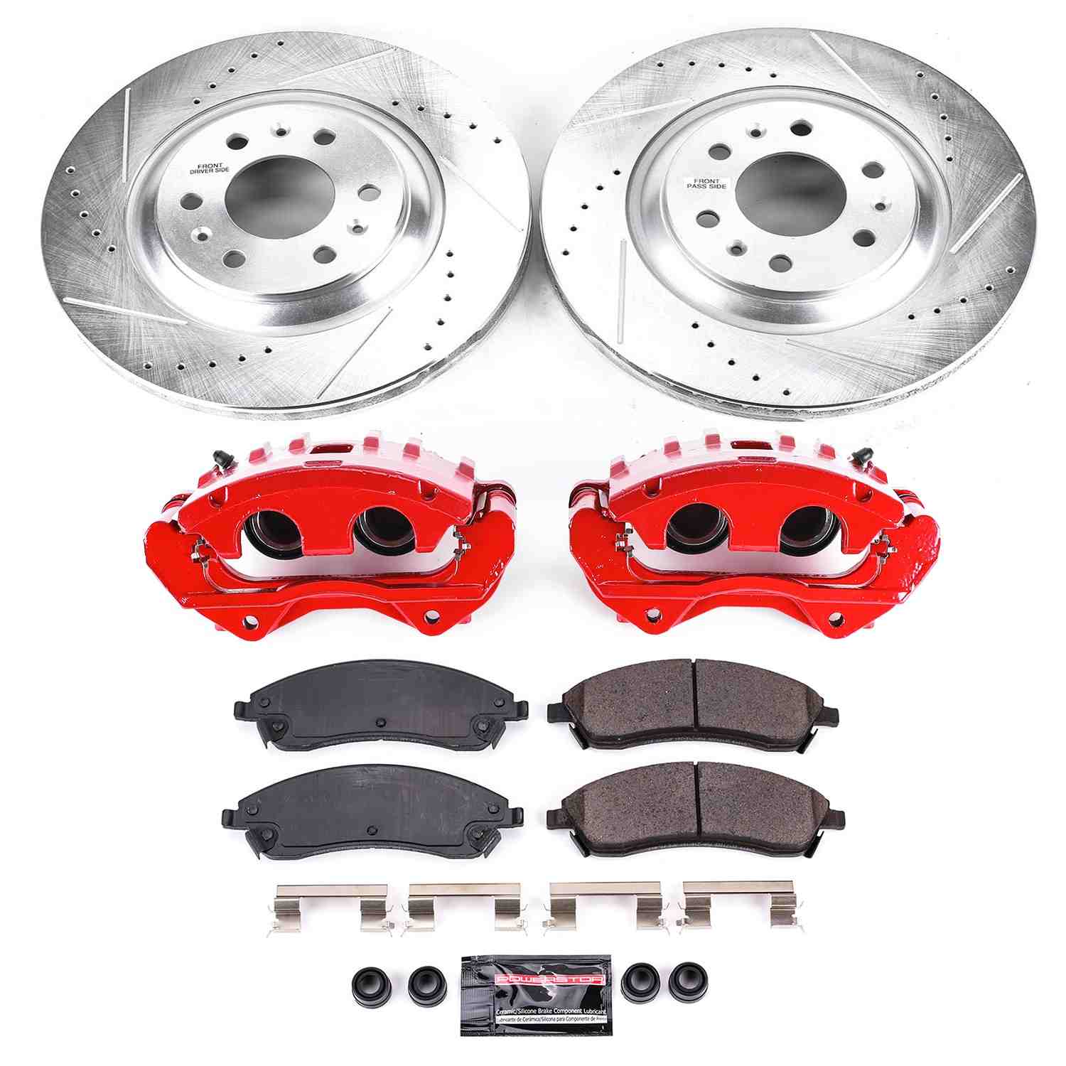 Power Stop 04-09 Cadillac SRX Front Z23 Evolution Sport Brake Kit w/Calipers