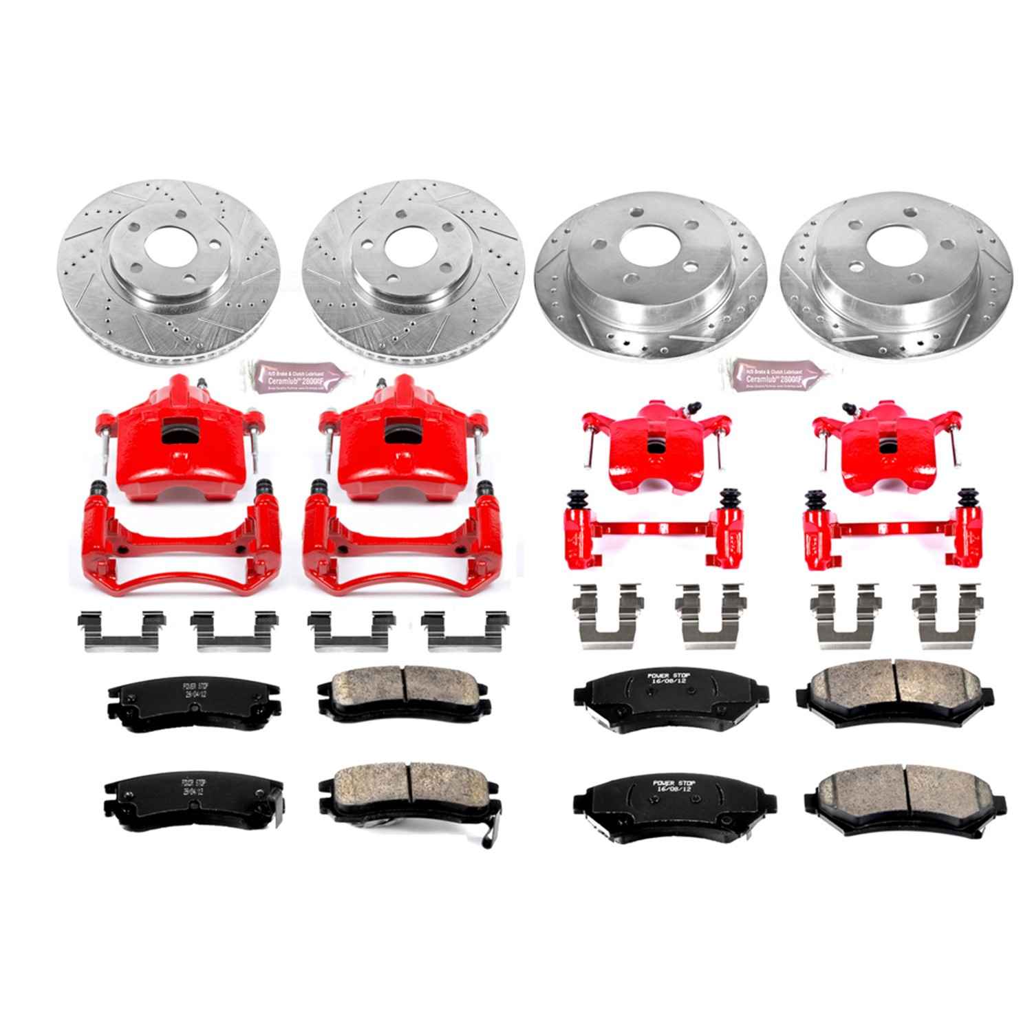 Power Stop 00-05 Chevrolet Impala Front & Rear Z23 Evolution Sport Brake Kit w/Calipers