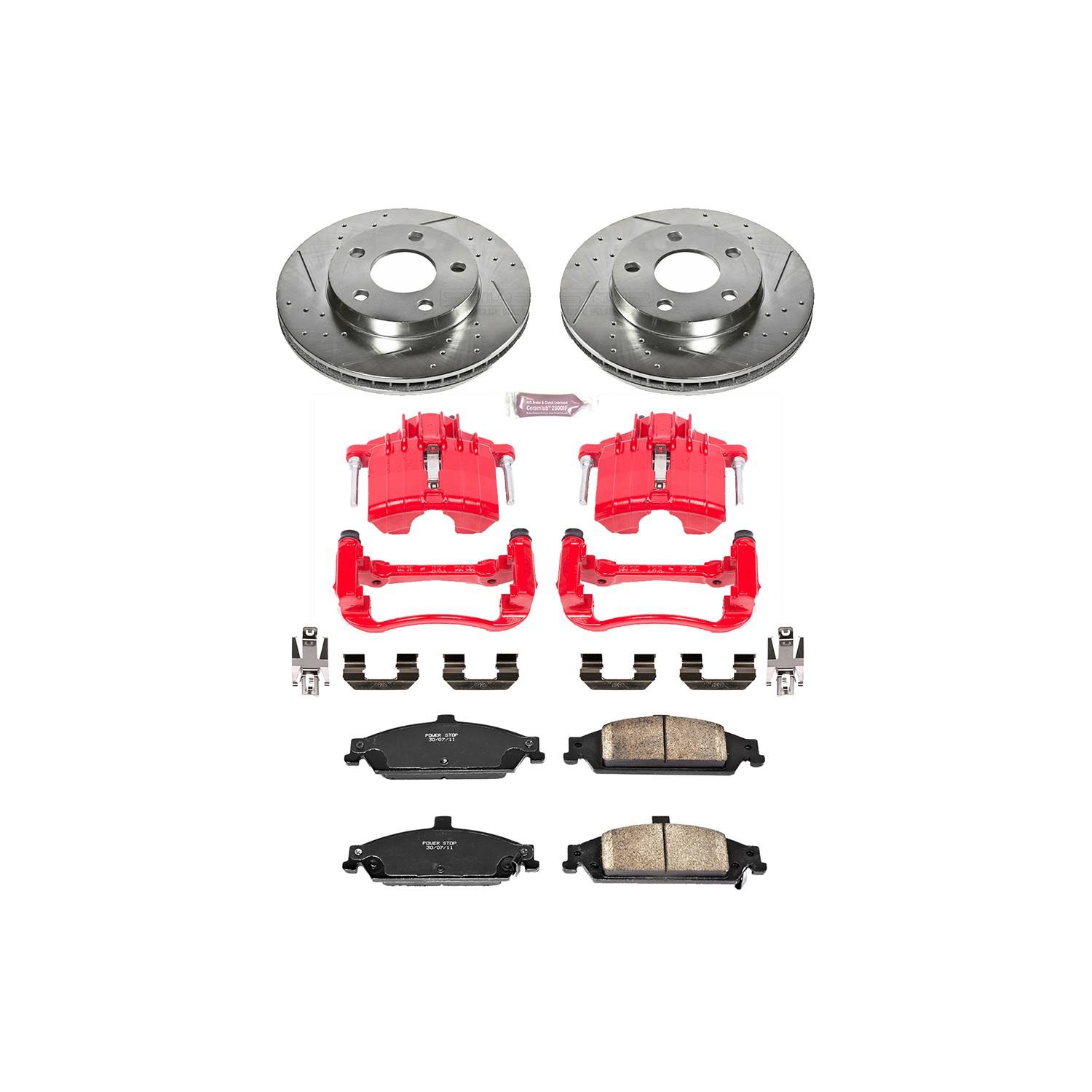 Power Stop 04-05 Chevrolet Classic Front Z23 Evolution Sport Brake Kit w/Calipers