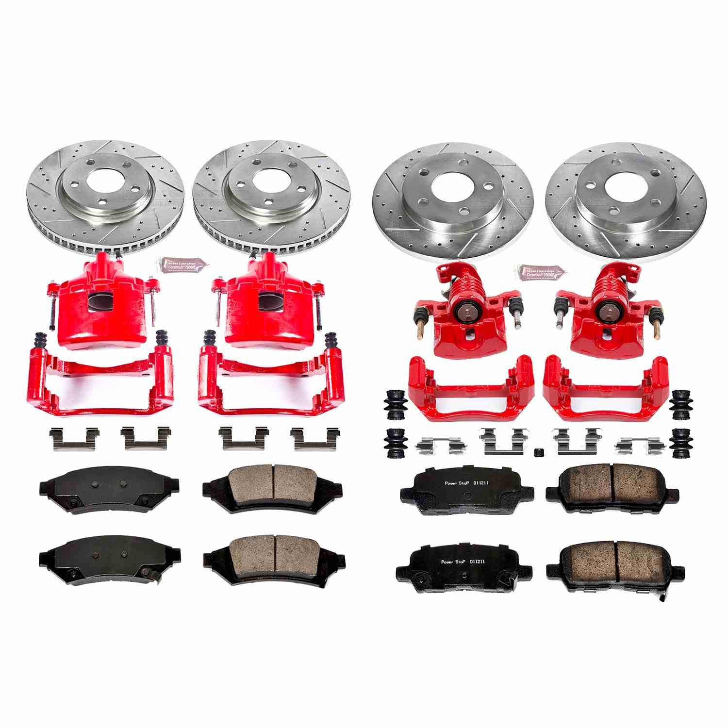 Power Stop 2004 Pontiac Grand Prix Front & Rear Z23 Evolution Sport Brake Kit w/Calipers