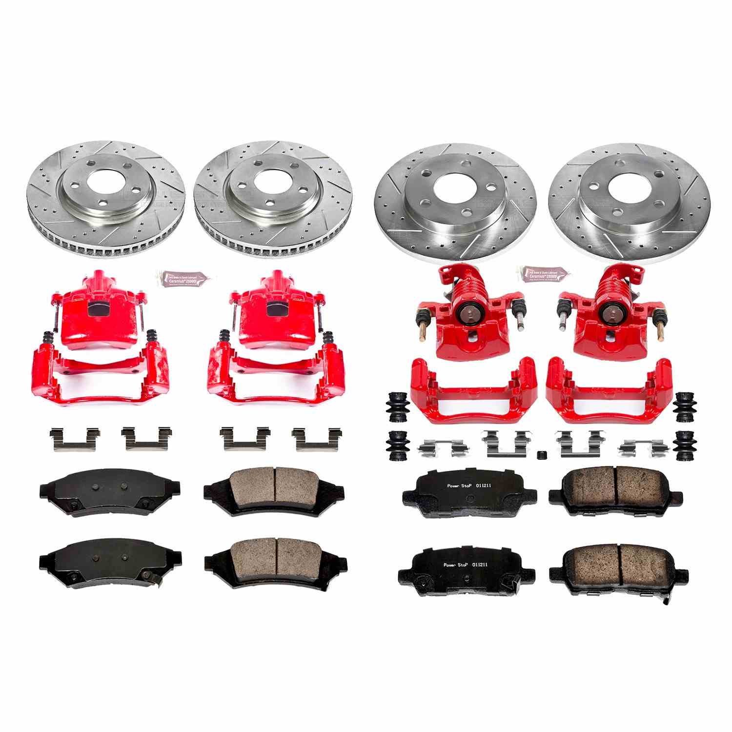 Power Stop 2004 Pontiac Grand Prix Front & Rear Z23 Evolution Sport Brake Kit w/Calipers