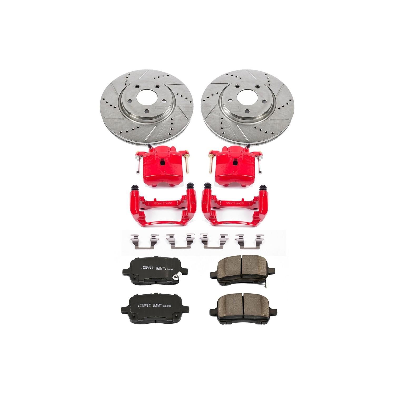 Power Stop 04-08 Chevrolet Malibu Front Z23 Evolution Sport Brake Kit w/Calipers