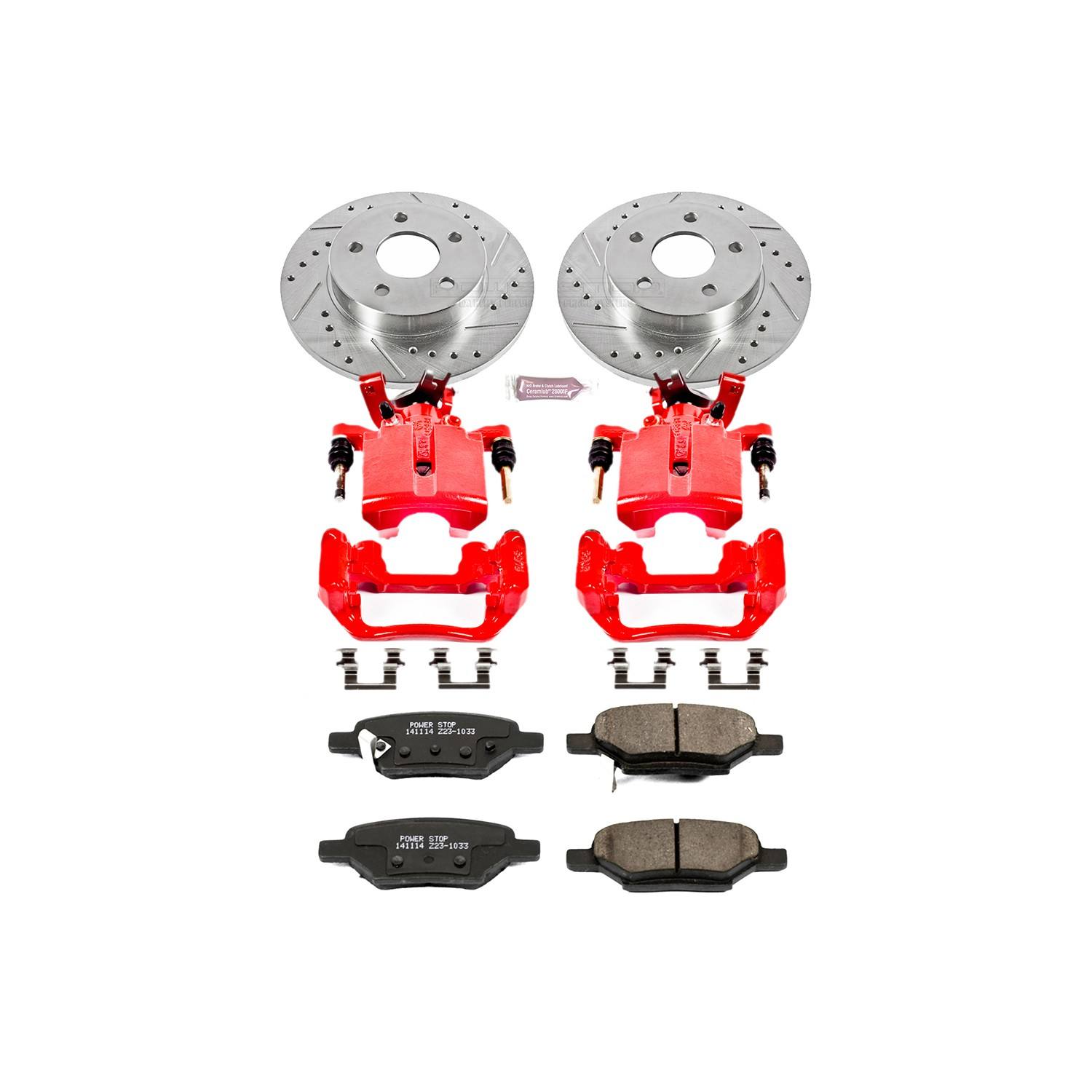 Power Stop 05-07 Chevrolet Cobalt Rear Z23 Evolution Sport Brake Kit w/Calipers