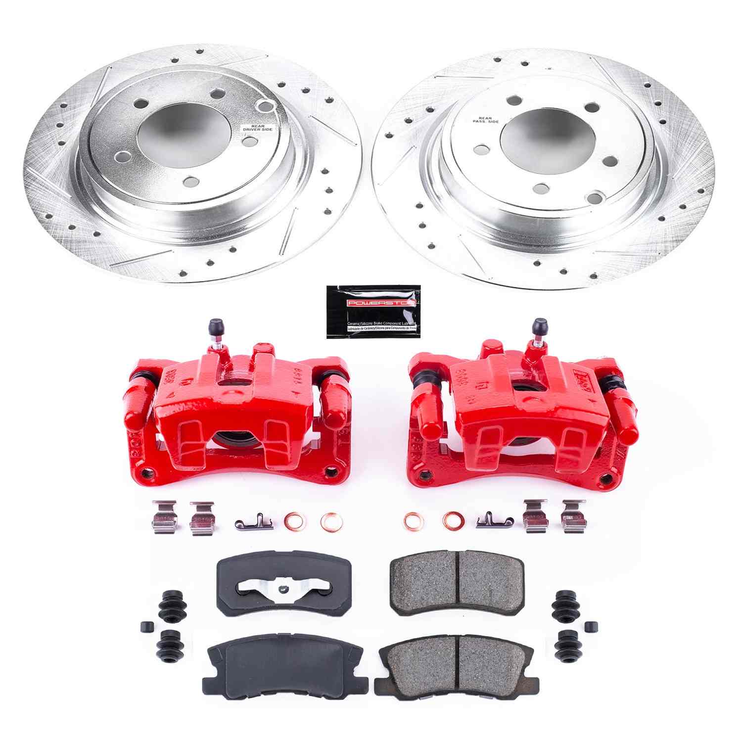 Power Stop 11-14 Chrysler 200 Rear Z23 Evolution Sport Brake Kit w/Calipers