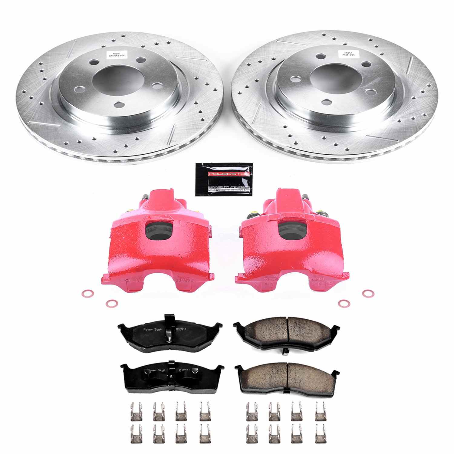 Power Stop 99-04 Chrysler 300M Front Z23 Evolution Sport Brake Kit w/Calipers