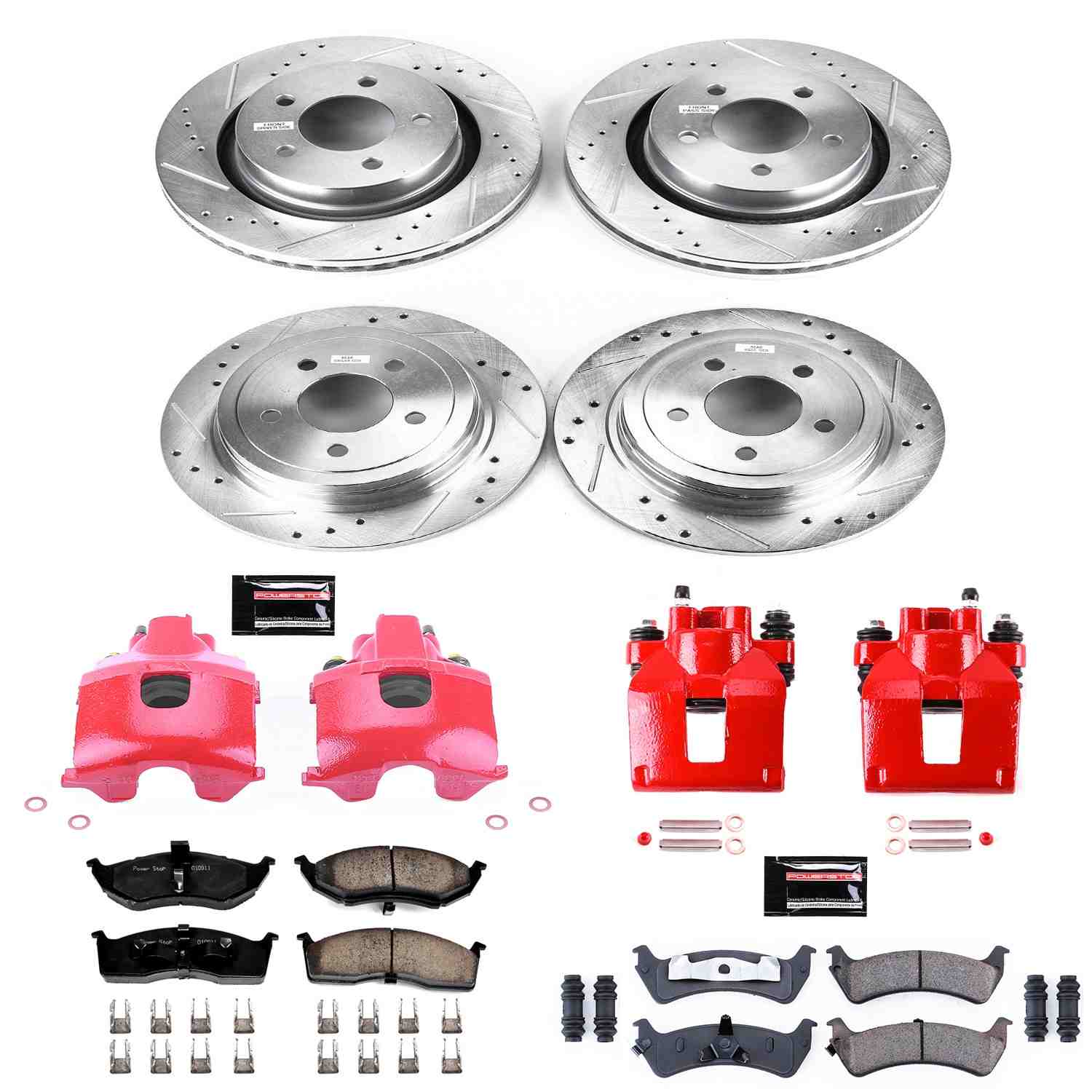 Power Stop 99-02 Chrysler 300M Front Z23 Evolution Sport Brake Kit w/Calipers