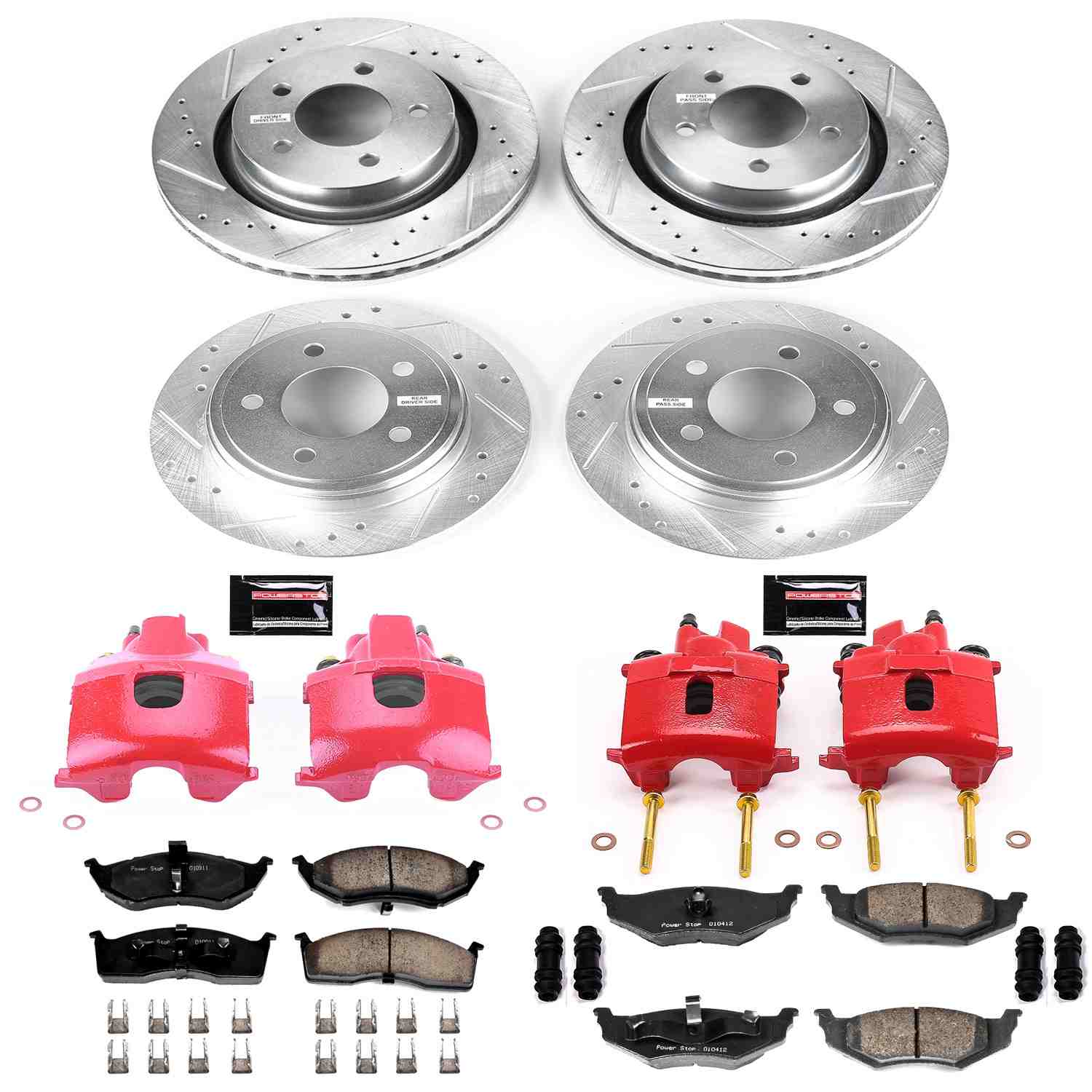 Power Stop 99-02 Chrysler 300M Front & Rear Z23 Evolution Sport Brake Kit w/Calipers