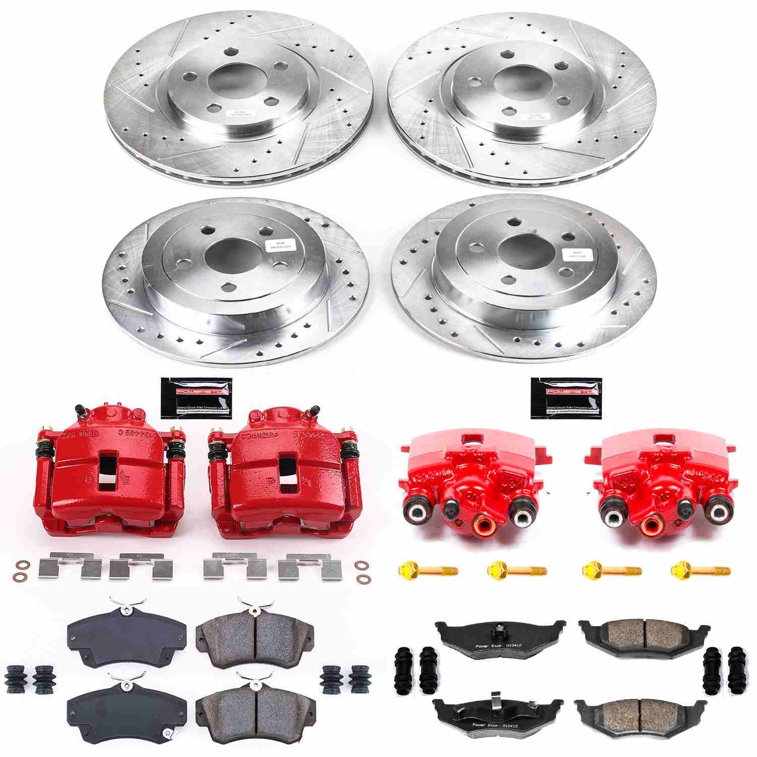 Power Stop 01-03 Chrysler PT Cruiser Front & Rear Z23 Evolution Sport Brake Kit w/Calipers