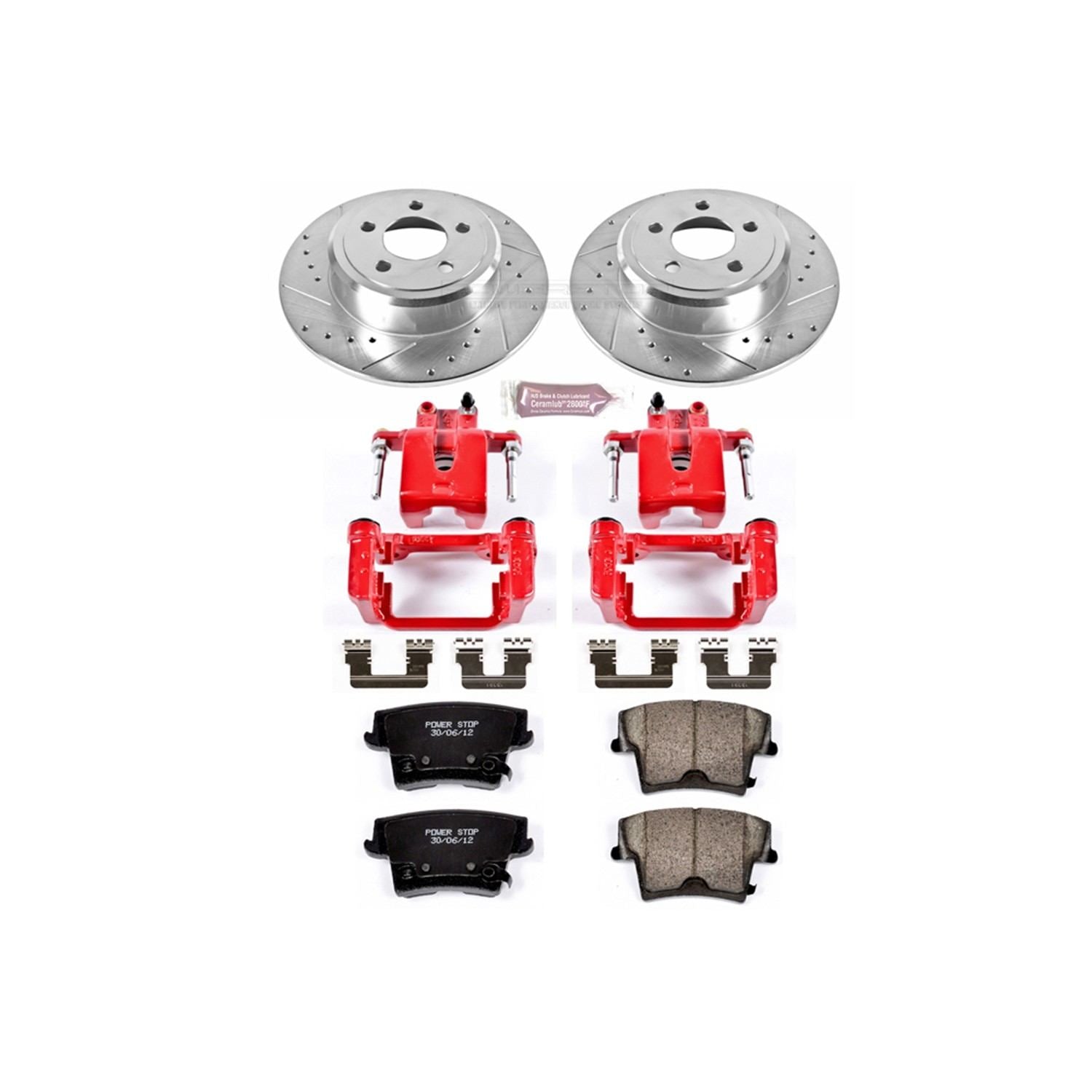 Power Stop 05-19 Chrysler 300 Rear Z23 Evolution Sport Brake Kit w/Calipers