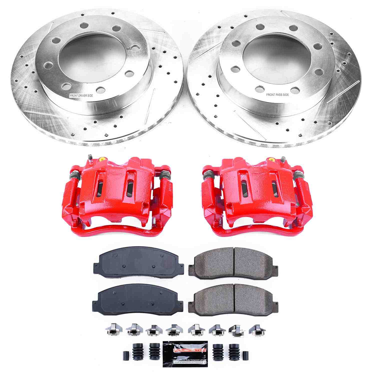 Power Stop 05-10 Ford F-350 Super Duty Front Z23 Evolution Kit w/Cals