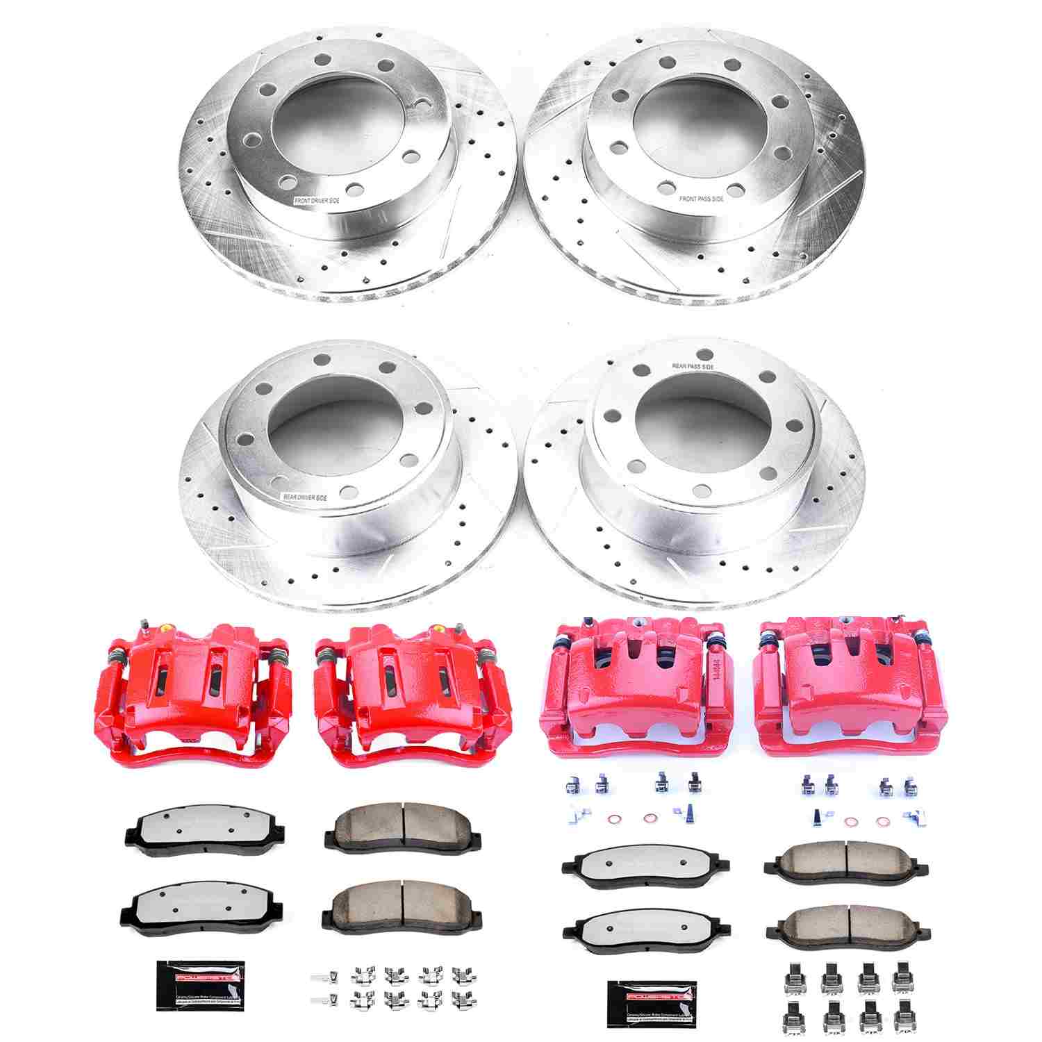 Power Stop 05-07 Ford F-250 Super Duty Front & Rear Z36 Truck & Tow Kit w/Calipers