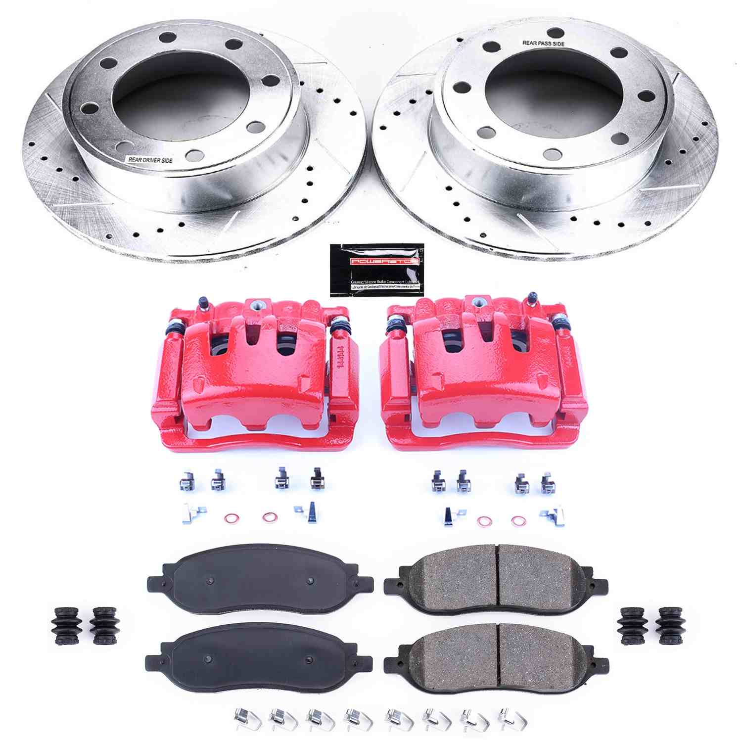 Power Stop 05-07 Ford F-250 Super Duty Rear Z23 Evolution Sport Brake Kit w/Calipers