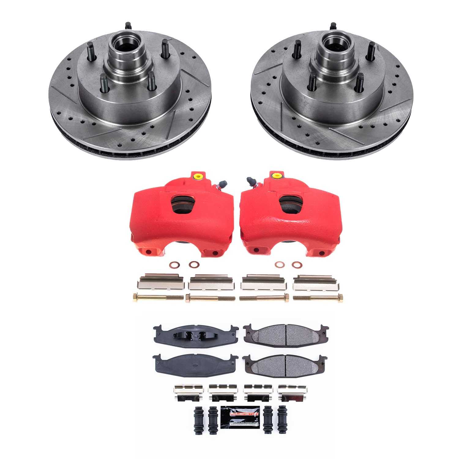 Power Stop 94-01 Ford E-150 Front Z23 Evolution Sport Brake Kit w/Calipers