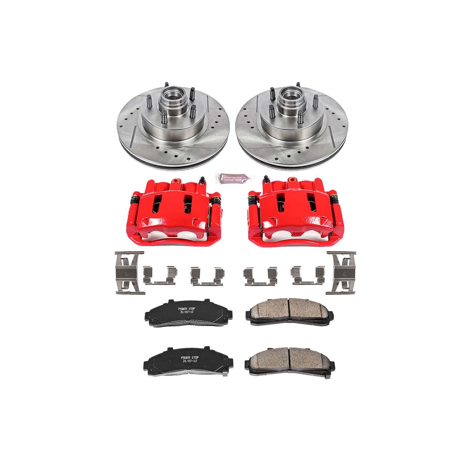 Power Stop 95-01 Ford Explorer Front Z23 Evolution Sport Brake Kit w/Calipers