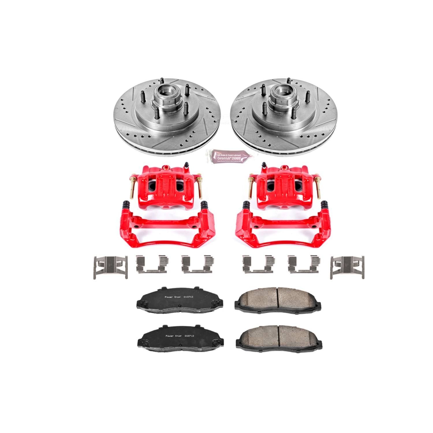 Power Stop 97-00 Ford F-150 Front Z23 Evolution Sport Brake Kit w/Calipers