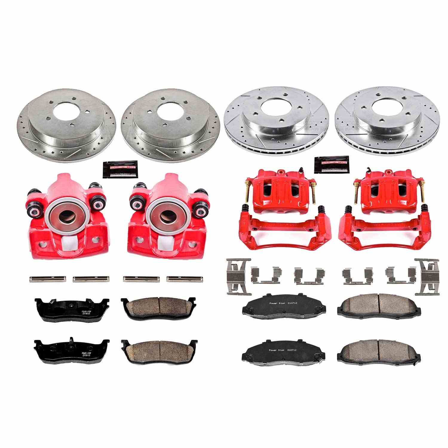 Power Stop 99-00 Ford F-150 Front & Rear Z23 Evolution Sport Brake Kit w/Calipers