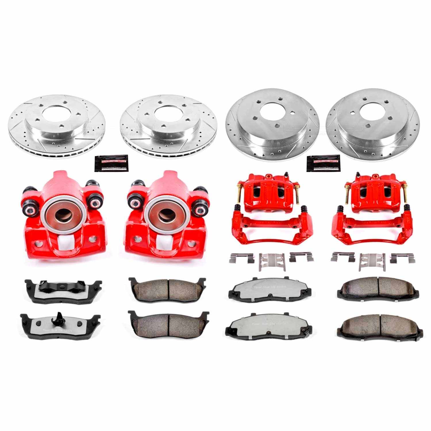 Power Stop 00-03 Ford F-150 Front & Rear Z36 Truck & Tow Brake Kit w/Calipers