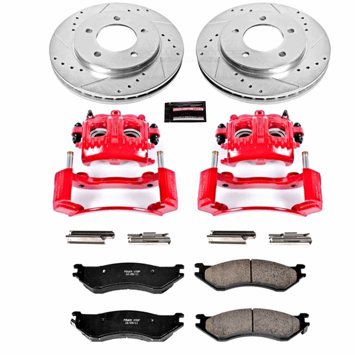 Power Stop 97-02 Ford Expedition Front Z23 Evolution Sport Brake Kit w/Calipers