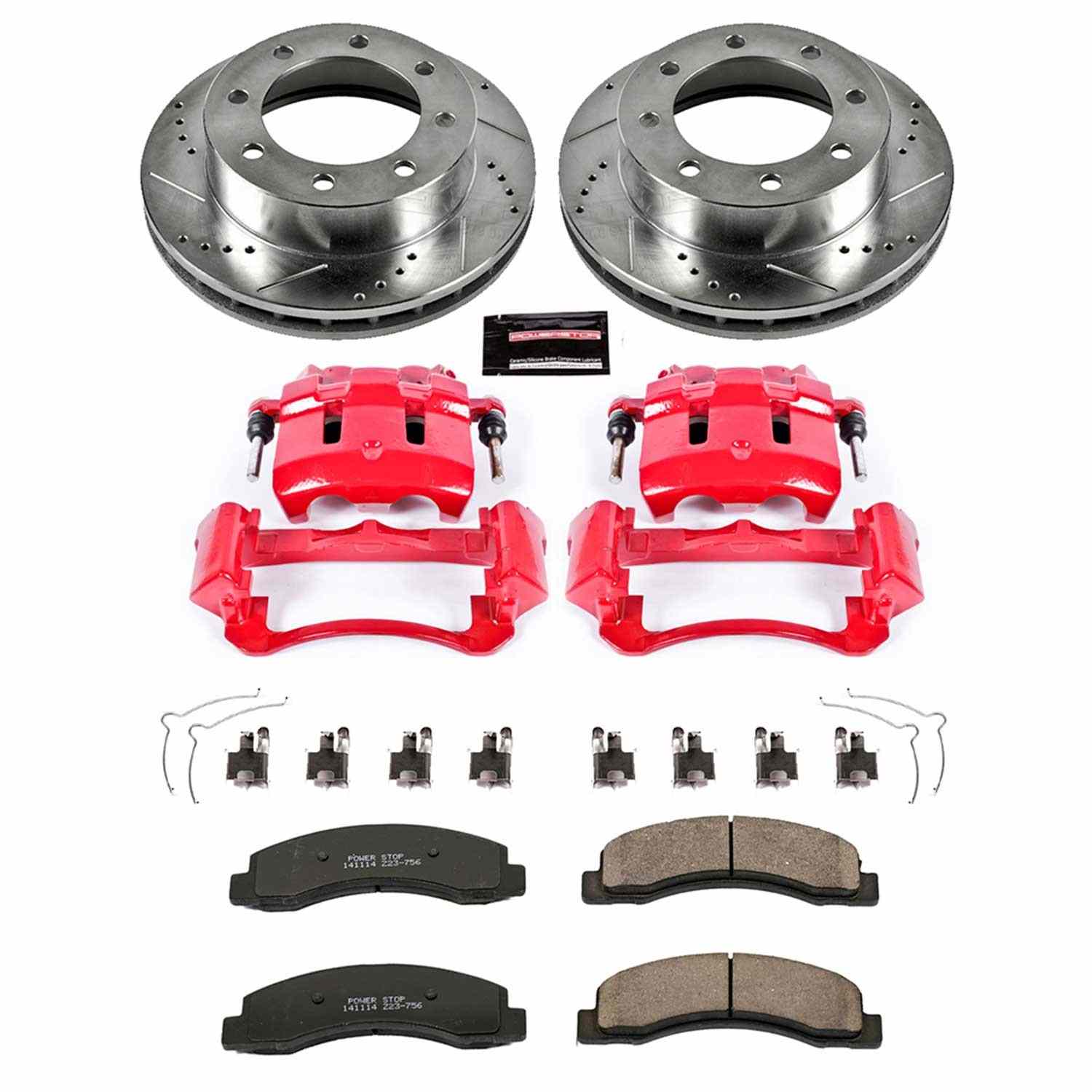 Power Stop 1999 Ford F-250 Super Duty Front Z23 Evolution Sport Brake Kit w/Calipers
