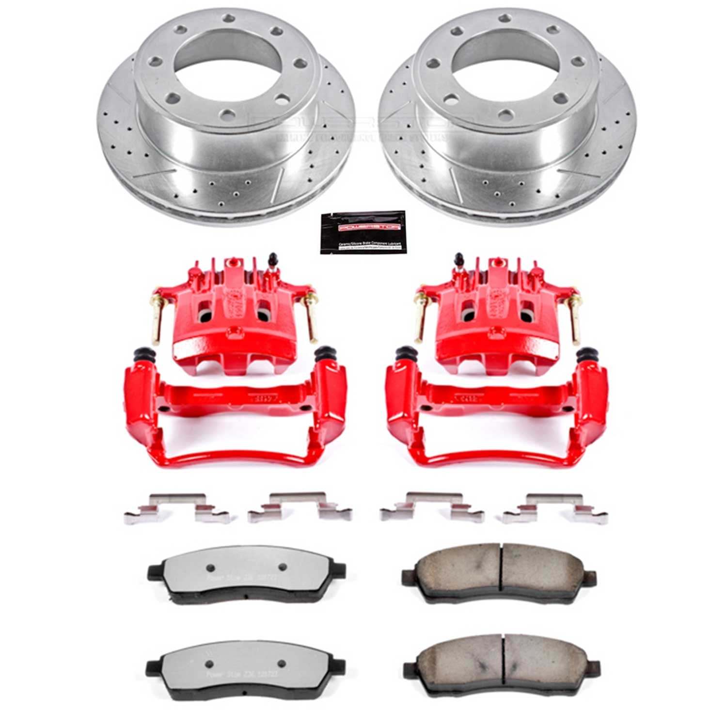 Power Stop 00-04 Ford F-350 Super Duty Rear Z36 Truck&Tow Kit w/Cals