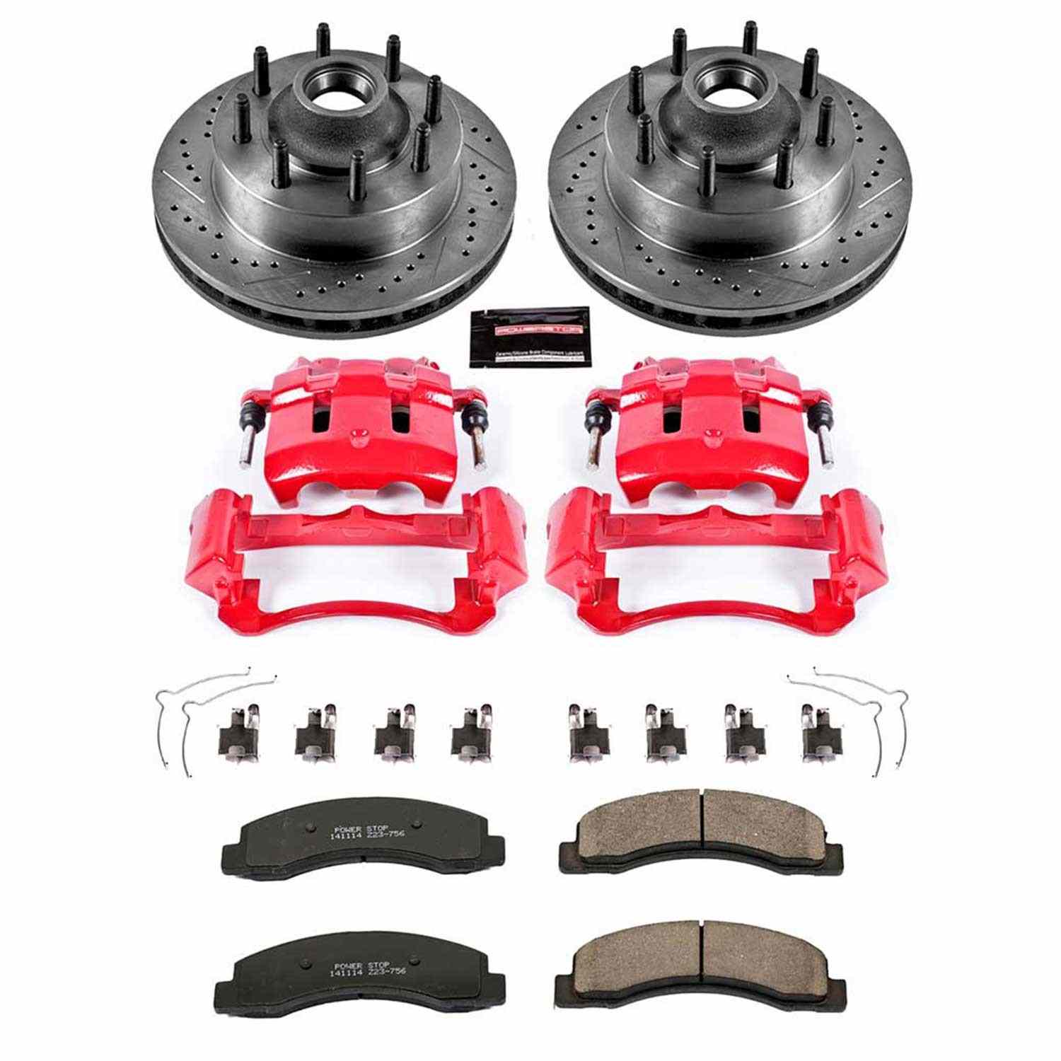 Power Stop 99-01 Ford F-250 Super Duty Front Z23 Evolution Kit w/Cals