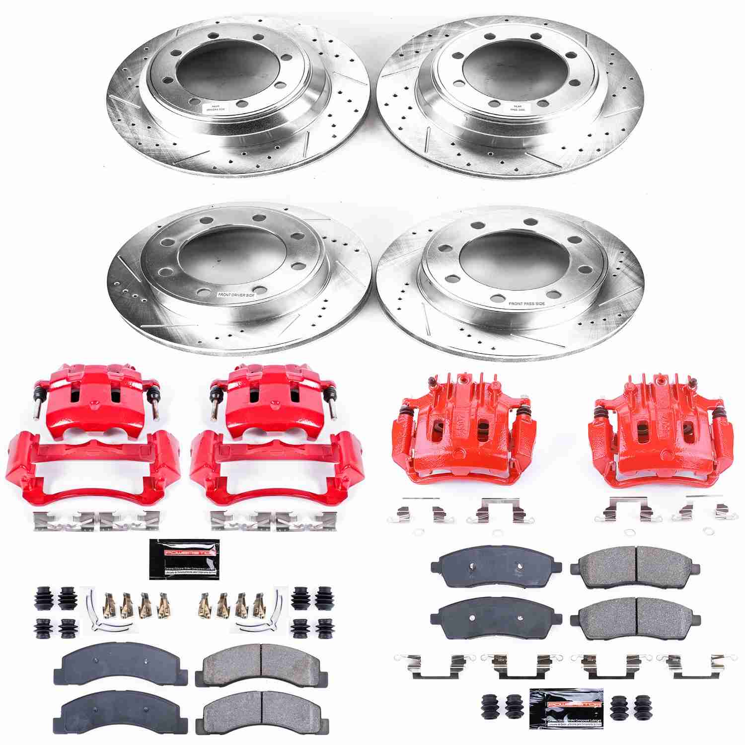 Power Stop 00-04 Ford F-350 Super Duty Front & Rear Z23 Evolution Sport Brake Kit w/Calipers