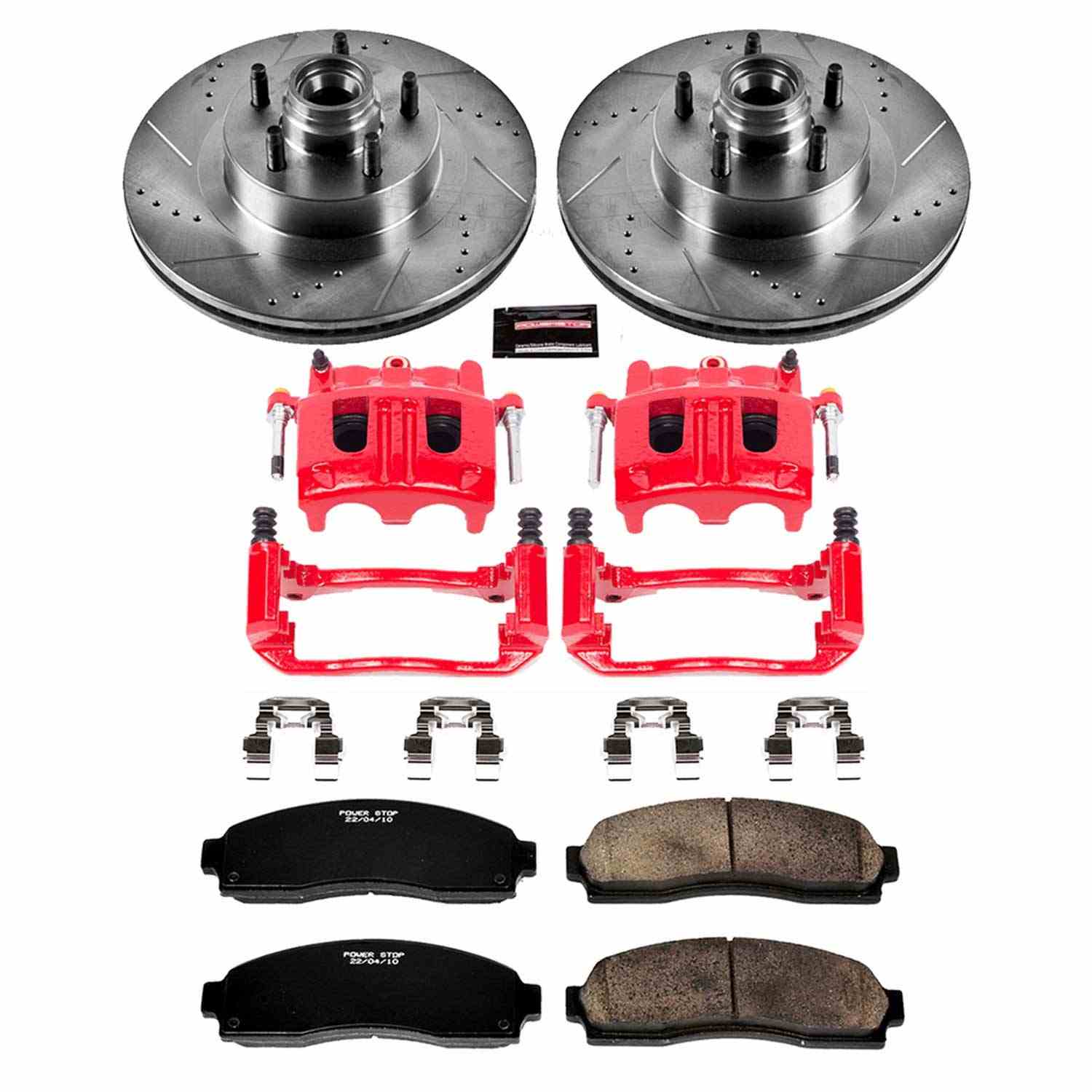 Power Stop 01-03 Ford Explorer Sport Front Z23 Evolution Sport Brake Kit w/Calipers