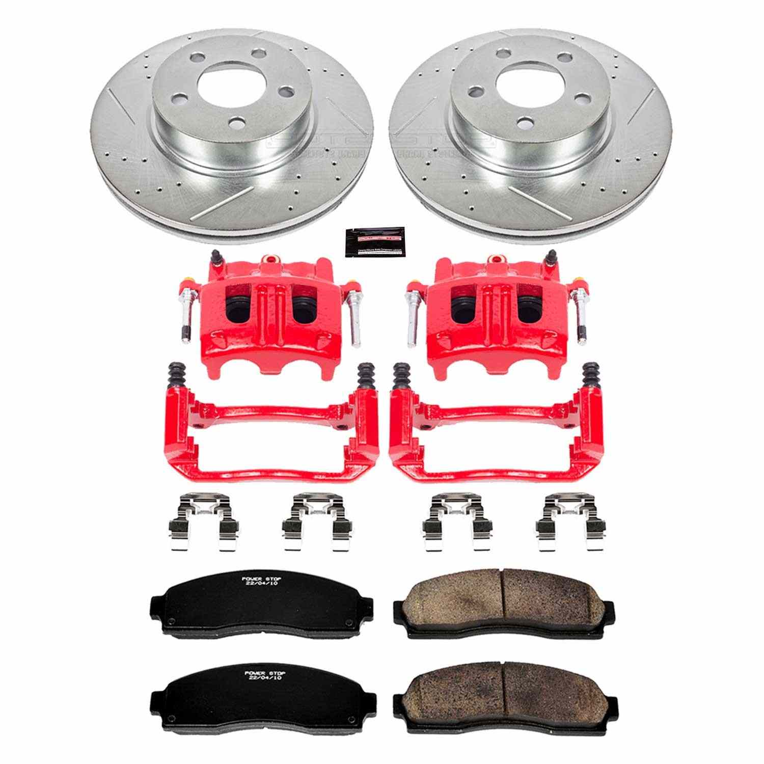 Power Stop 01-03 Ford Explorer Sport Front Z23 Evolution Sport Brake Kit w/Calipers