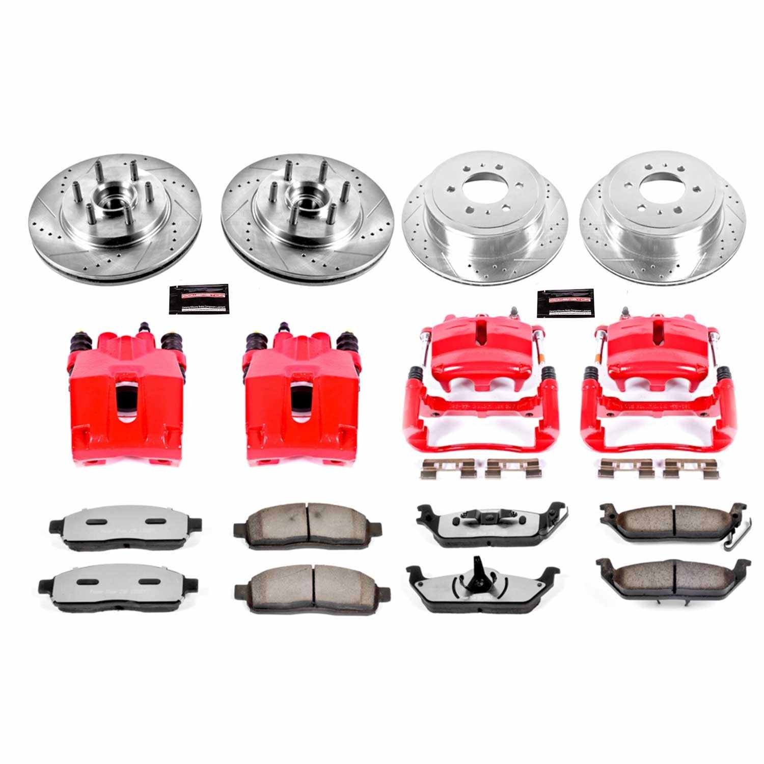 Power Stop 2004 Ford F-1500 Front & Rear Z36 Truck & Tow Kit w/Calipers