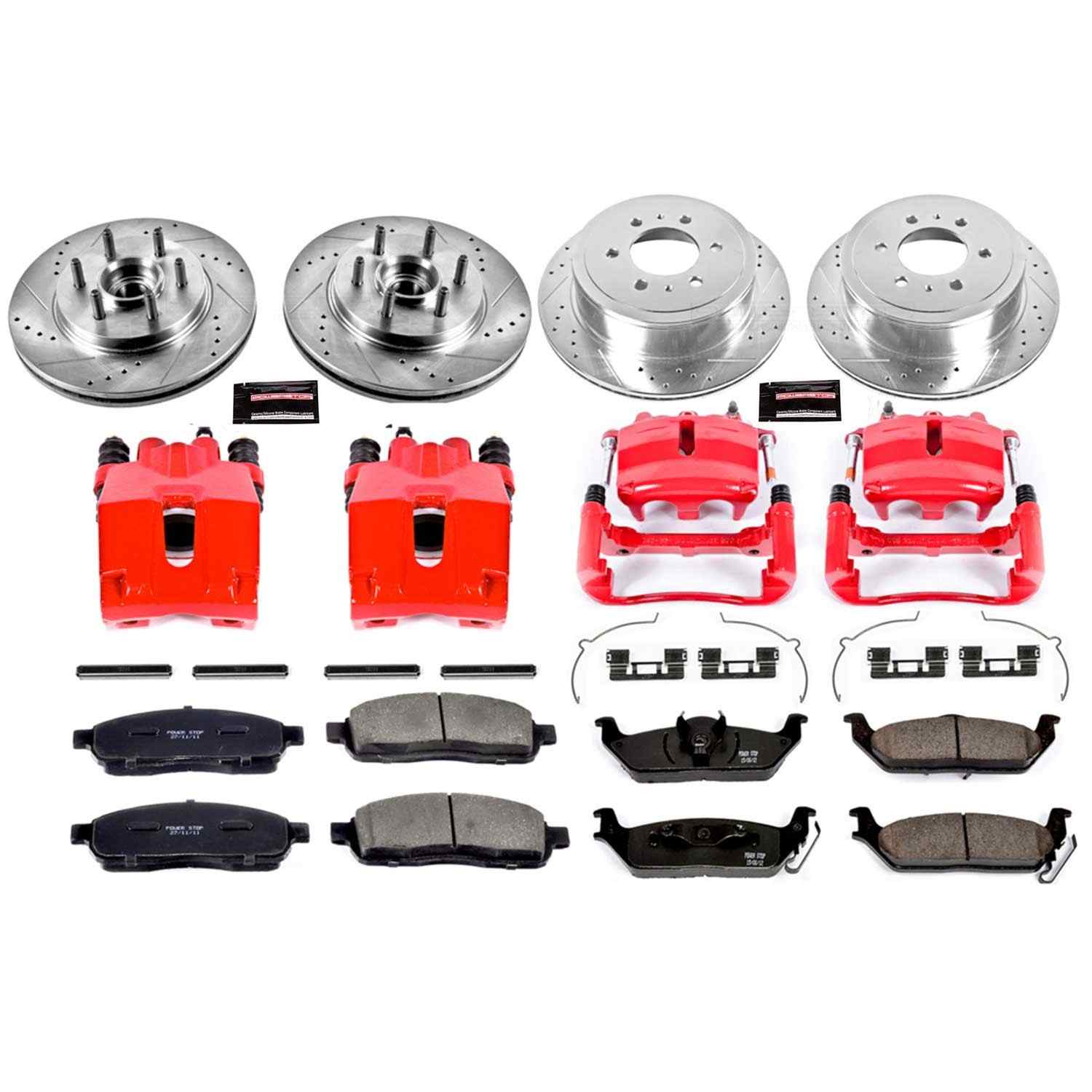 Power Stop 2004 Ford F-1500 Front & Rear Z23 Evolution Kit w/Calipers
